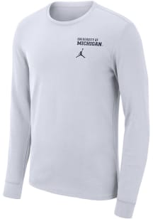 Nike Michigan Wolverines White Jordan Arena Long Sleeve T-Shirt