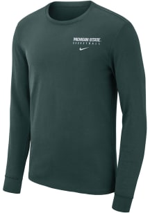 Nike Michigan State Spartans Green Court Long Sleeve T-Shirt
