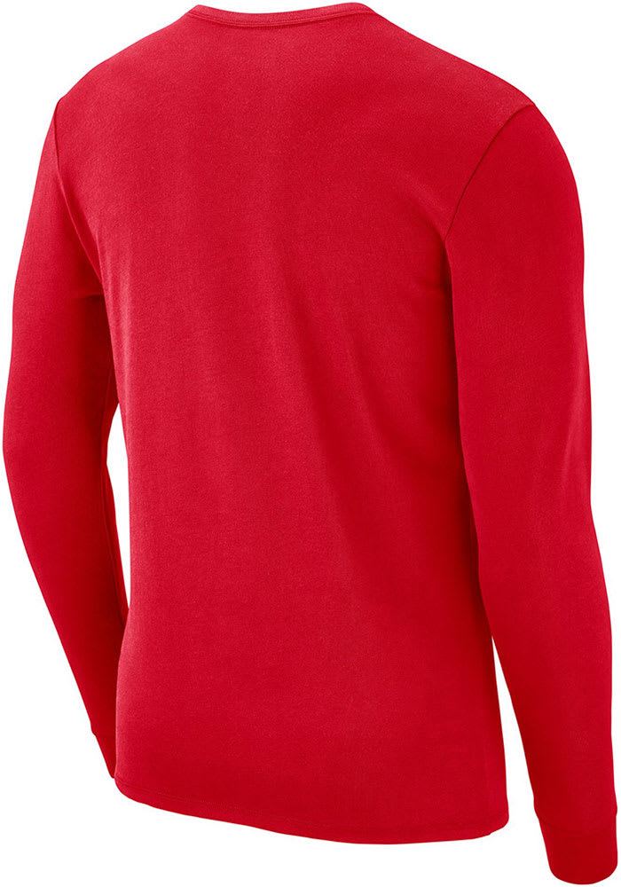 Nike Ohio State Buckeyes Red Mantra Design Long Sleeve T Shirt