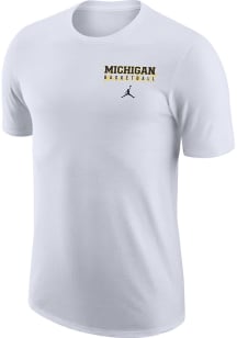 Nike Michigan Wolverines White Jordan Max90 Moment Short Sleeve T Shirt
