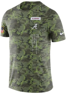 Nike Alabama Crimson Tide Olive Dri-FIT Military Short Sleeve T Shirt