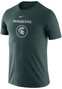 Nike Michigan State Spartans Green Dri-FIT Team Issue Short Sleeve T Shirt
