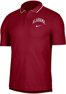 Nike Alabama Crimson Tide Mens Crimson Collegiate DriFIT Short Sleeve Polo