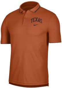 Nike Texas Longhorns Mens Burnt Orange Collegiate DriFIT Short Sleeve Polo