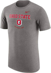 Nike Ohio State Buckeyes Grey Dri-FIT Short Sleeve Fashion T Shirt