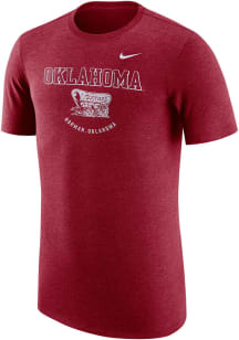 Nike Oklahoma Sooners Crimson Dri-FIT Short Sleeve Fashion T Shirt