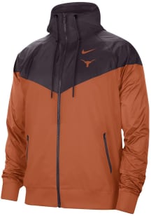 Nike Texas Longhorns Mens Burnt Orange Windrunner Light Weight Jacket