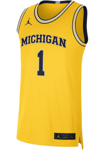 Nike Michigan Wolverines Yellow Limited Alternate Jersey