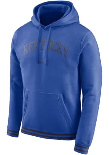 Nike Kentucky Wildcats Mens Blue Retro Fashion Hood