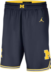 Nike Michigan Wolverines Mens Navy Blue Limited Road Shorts