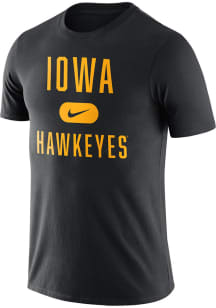 Nike Iowa Hawkeyes Black Arch Short Sleeve T Shirt