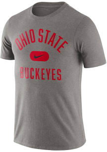 Nike Ohio State Buckeyes Grey Arch Short Sleeve T Shirt