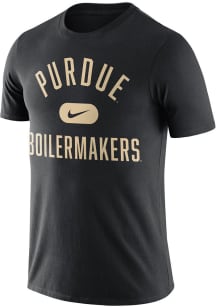 Purdue Boilermakers Black Nike Arch Short Sleeve T Shirt