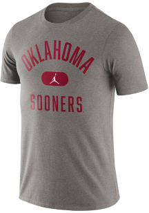 Nike Oklahoma Sooners Grey Arch Short Sleeve T Shirt