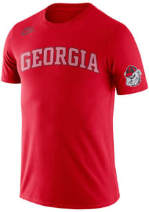 Nike Georgia Bulldogs Red Retro Short Sleeve T Shirt