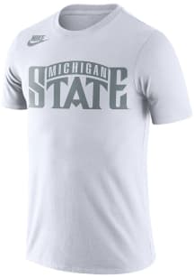 Nike Michigan State Spartans White Retro Short Sleeve T Shirt