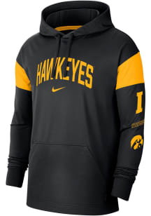 Nike Iowa Hawkeyes Mens Black Jersey Hood