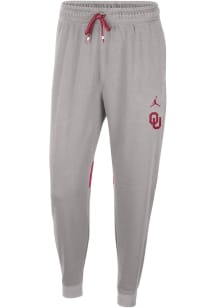 Nike Oklahoma Sooners Mens Grey Practice Fleece Sweatpants