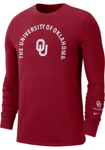 Nike Oklahoma Sooners Crimson Sznl Long Sleeve T Shirt