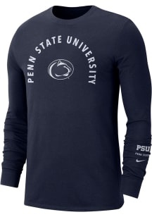 Nike Penn State Nittany Lions Navy Blue Sznl Long Sleeve T Shirt
