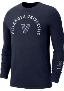 Nike Villanova Wildcats Navy Blue Sznl Long Sleeve T Shirt