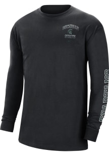 Nike Michigan State Spartans Black Max90 Tour Long Sleeve T Shirt