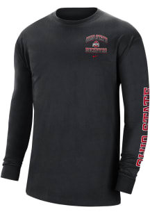 Nike Ohio State Buckeyes Black Max90 Tour Long Sleeve T Shirt