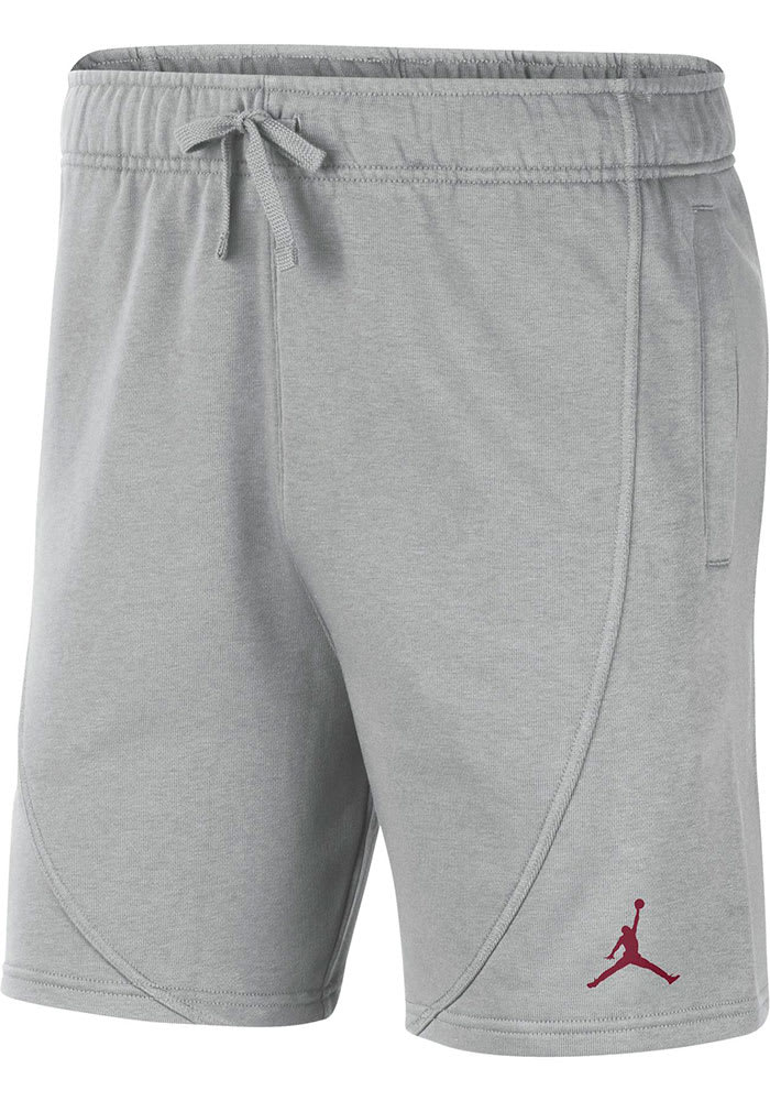 Oklahoma Sooners Mens Nike GREY Jordan Fleece Travel Shorts