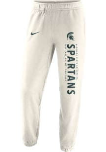 Nike Michigan State Spartans Mens Oatmeal Saturday Sweatpants