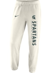 Mens Michigan State Spartans Oatmeal Nike Saturday Sweatpants