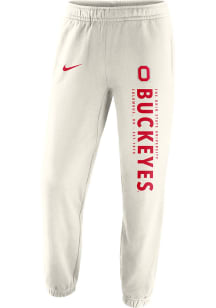 Nike Ohio State Buckeyes Mens Oatmeal Saturday Sweatpants