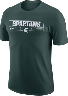 Nike Michigan State Spartans Green Stadium Short Sleeve T Shirt