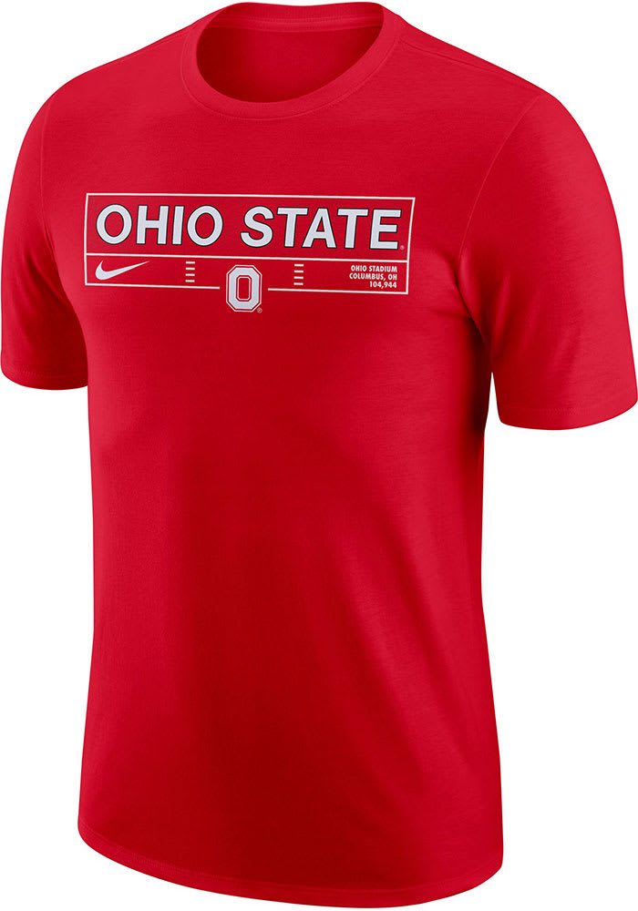 Nike Ohio State Buckeyes Red Stadium Short Sleeve T Shirt