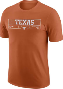 Nike Hook Em Horns T-shirt Burnt Orange Texas Longhorns Medium Standard Fit