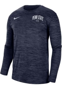 Nike Penn State Nittany Lions Navy Blue Team Issue Velocity Long Sleeve T-Shirt