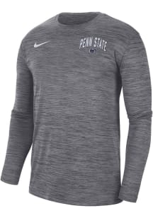 Nike Penn State Nittany Lions Grey Team Issue Velocity Long Sleeve T-Shirt