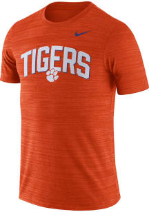 Nike Clemson Tigers Orange Team Issue Velocity Short Sleeve T Shirt