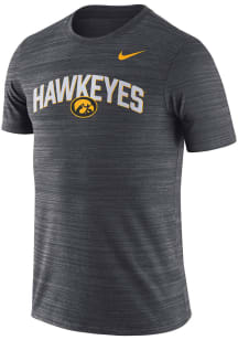Nike Iowa Hawkeyes Black Team Issue Velocity Short Sleeve T Shirt