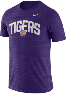 Nike LSU Tigers Purple Team Issue Velocity Short Sleeve T Shirt