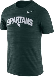 Nike Michigan State Spartans Green Team Issue Velocity Short Sleeve T Shirt