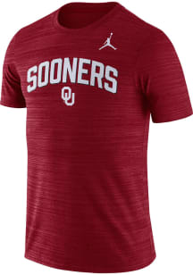 Nike Oklahoma Sooners Crimson Team Issue Velocity Short Sleeve T Shirt