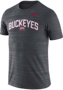 Nike Ohio State Buckeyes Black Team Issue Velocity Short Sleeve T Shirt
