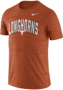Nike Texas Longhorns Burnt Orange Team Issue Velocity Short Sleeve T Shirt