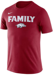 Nike Arkansas Razorbacks Crimson Verb Short Sleeve T Shirt
