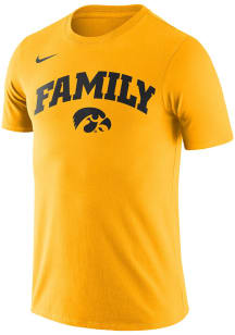 Iowa Hawkeyes Gold Nike Verb Short Sleeve T Shirt