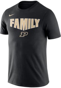 Nike Purdue Boilermakers Black Verb Short Sleeve T Shirt
