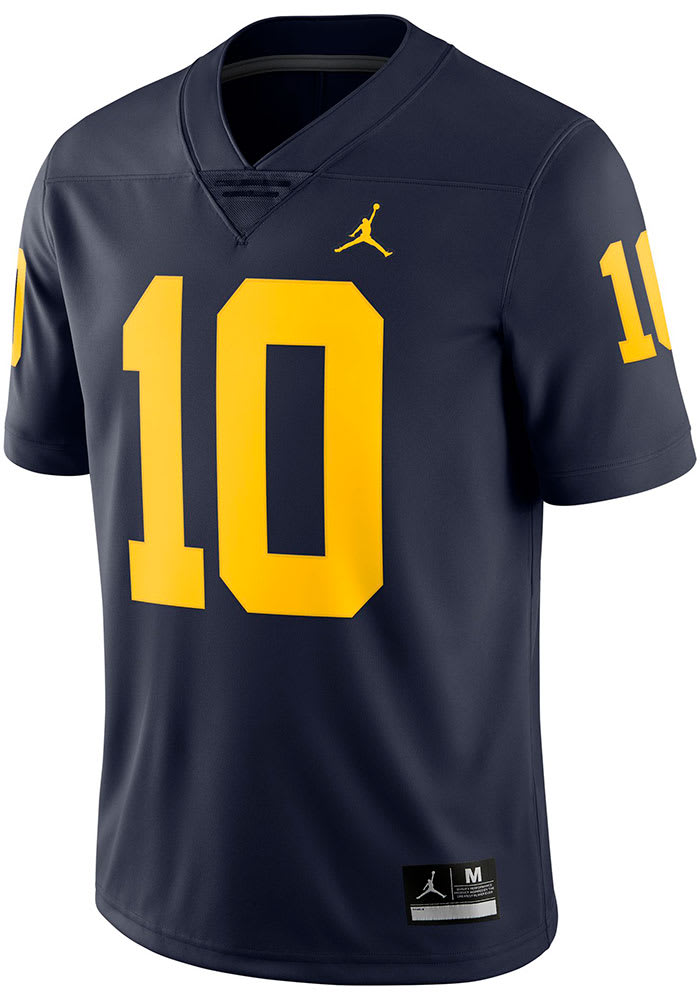 Tom Brady Michigan Wolverines Jordan Practice Jersey - NAVY