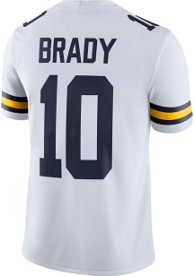 Tom Brady Nike Mens White Michigan Wolverines Jordan Practice Football Jersey