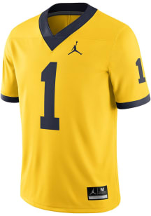 Nike Michigan Wolverines Gold Jordan Practice Football Jersey