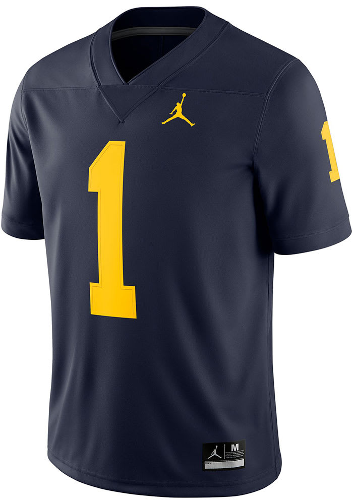 Nike Michigan Wolverines Navy Blue Jordan Practice Football Jersey